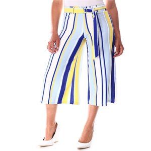 Stripe Palazzo Pants & Waist Belt, [New]